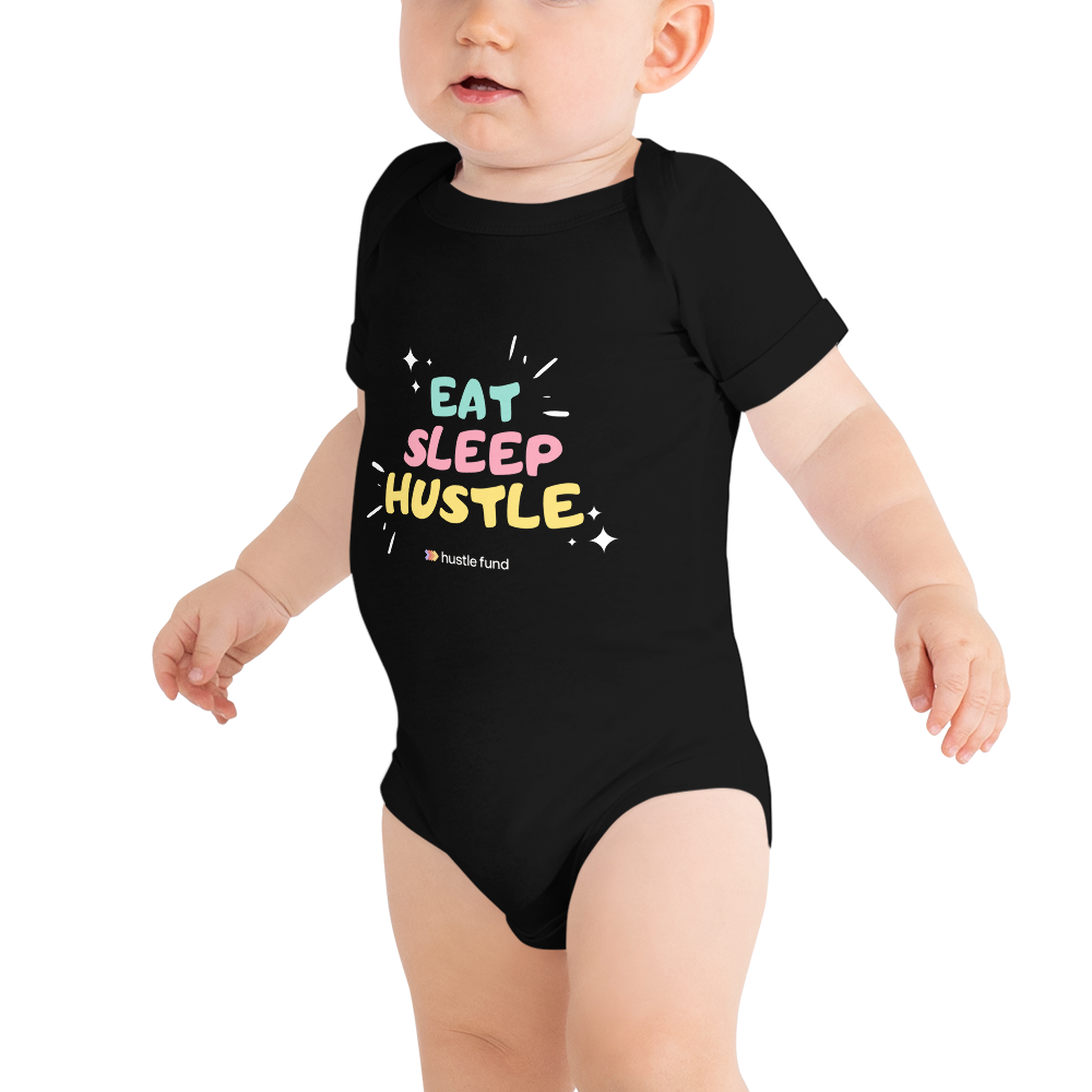 Eat, Sleep, Hustle Baby Onesie
