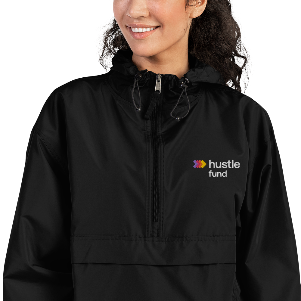 Hustle Fund Embroidered Champion Packable Unisex Jacket