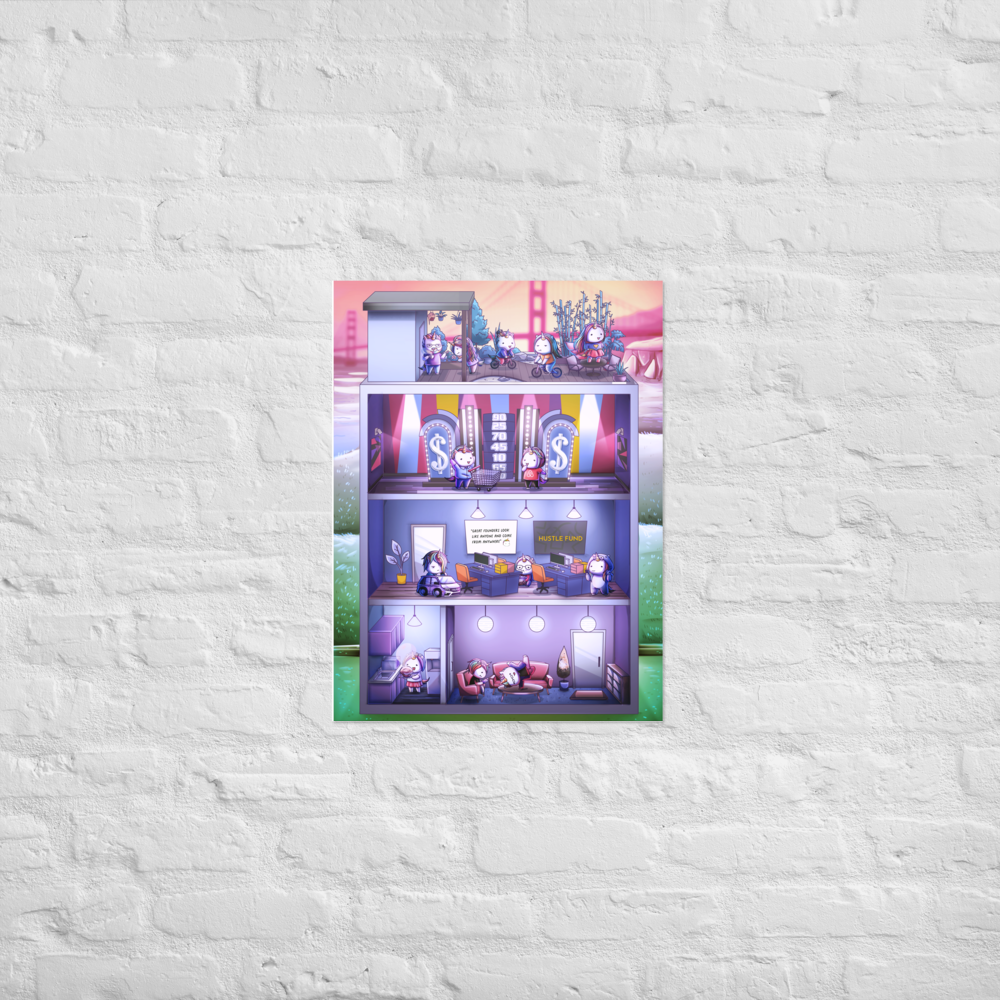 Hustle Fund x Chubbicorns Poster