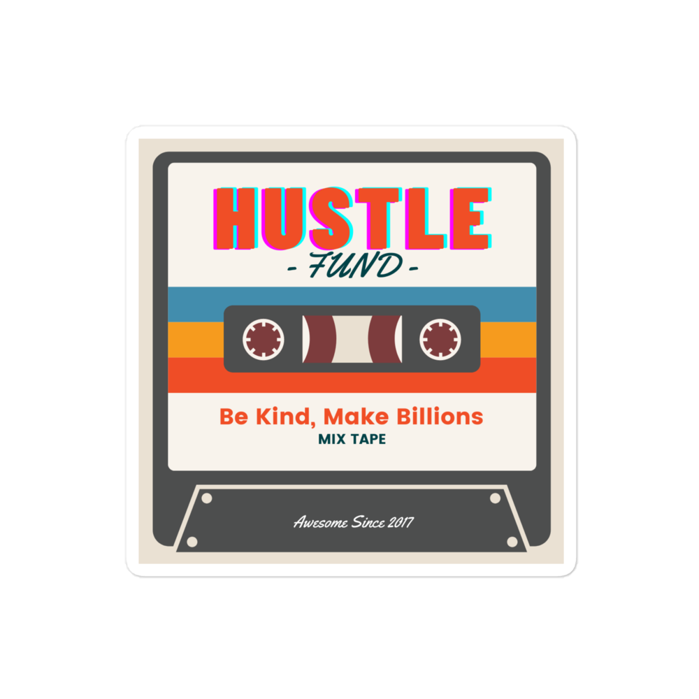 Hustle Fund Mix Tape Sticker