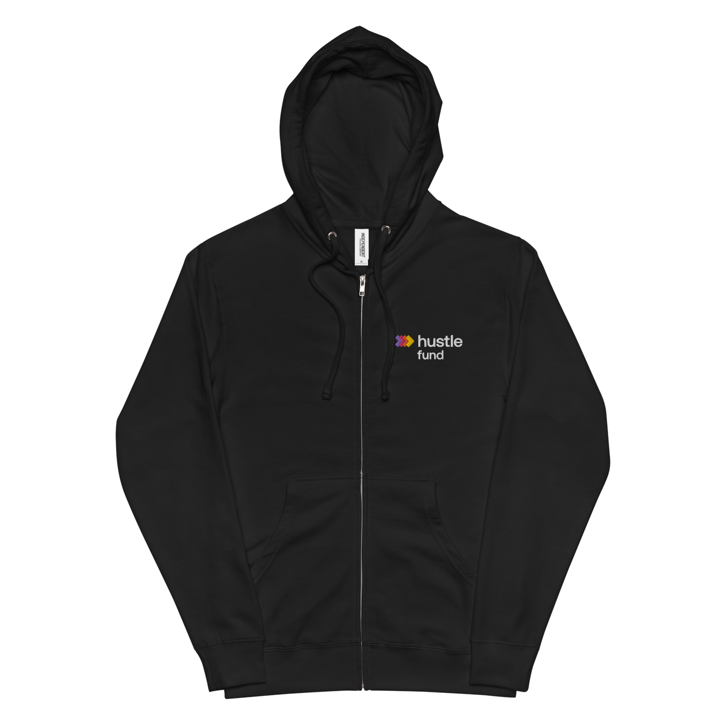 Hustle Fund Logo Unisex Fleece Zipped Hoodie
