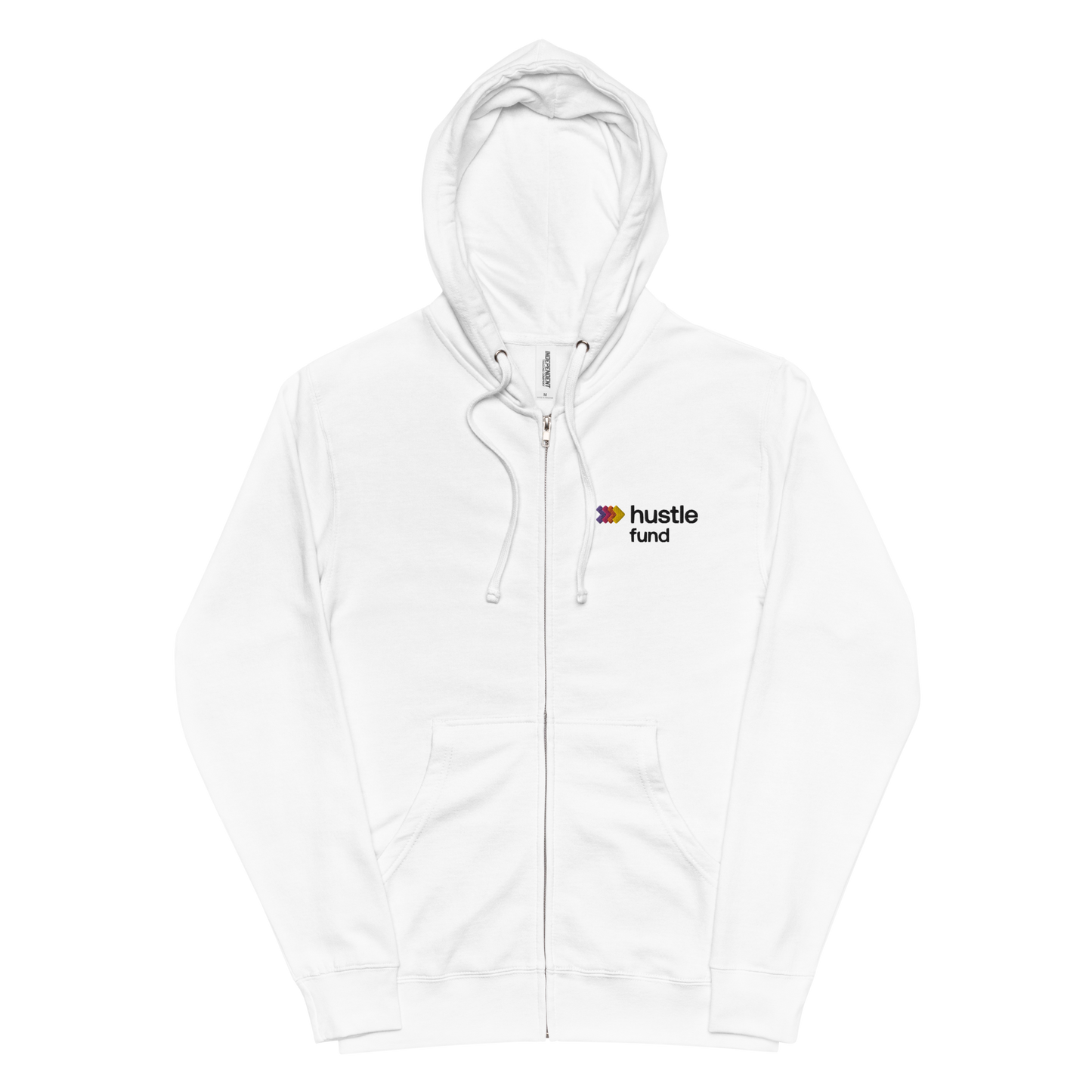 Hustle Fund Logo Unisex Fleece Zipped Hoodie