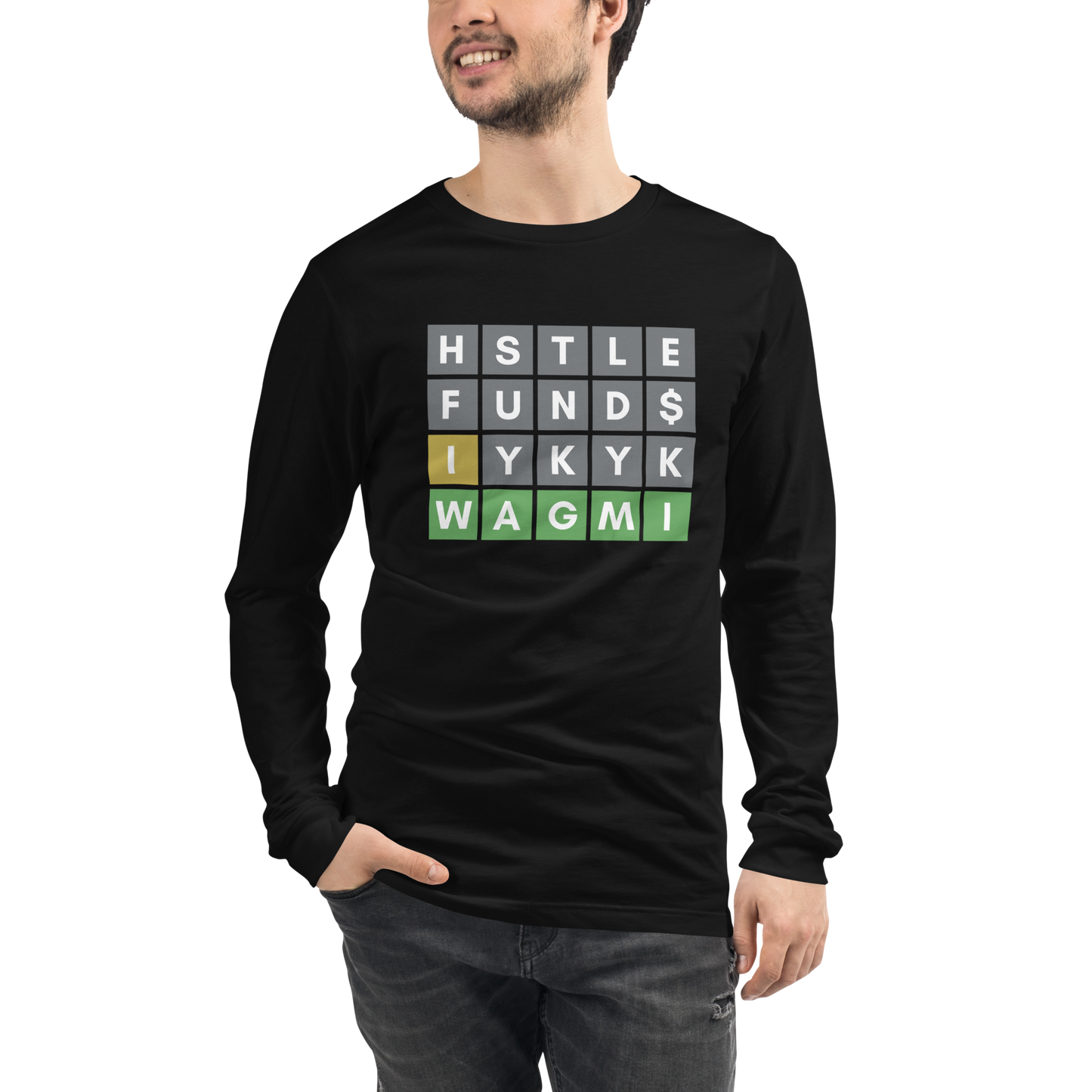 Hustle Fund Wordle Unisex Long Sleeve Shirt