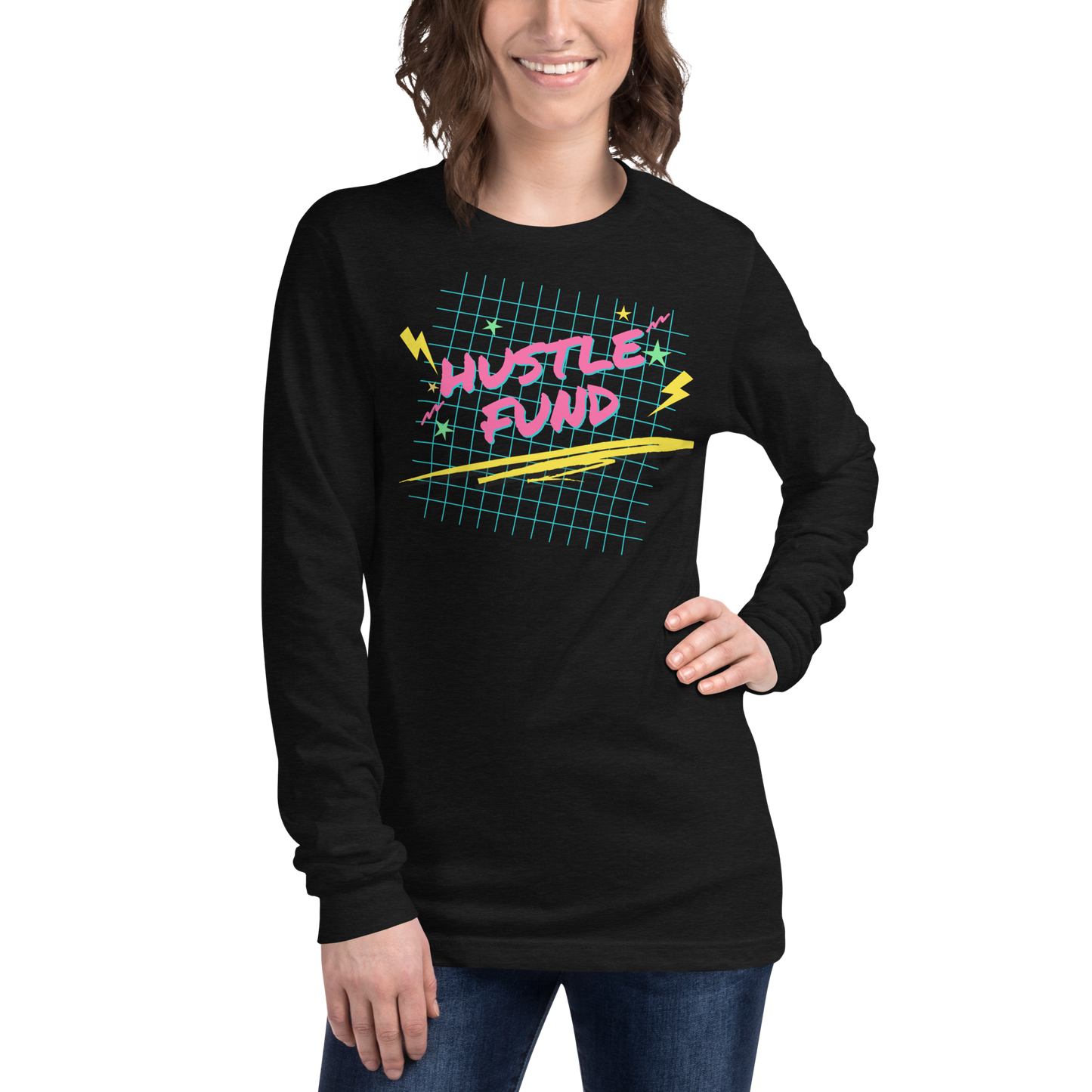 90's Inspired Hustle Fund Unisex Long Sleeve Shirt