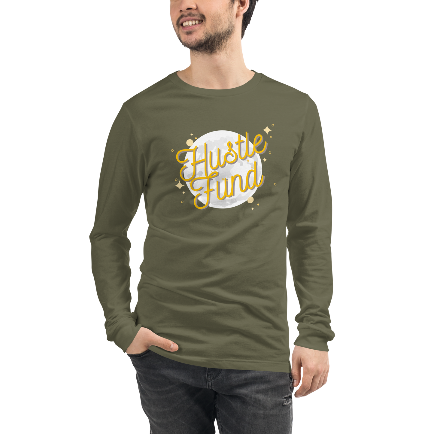 Over the Moon Hustle Fund Unisex Long Sleeve Shirt