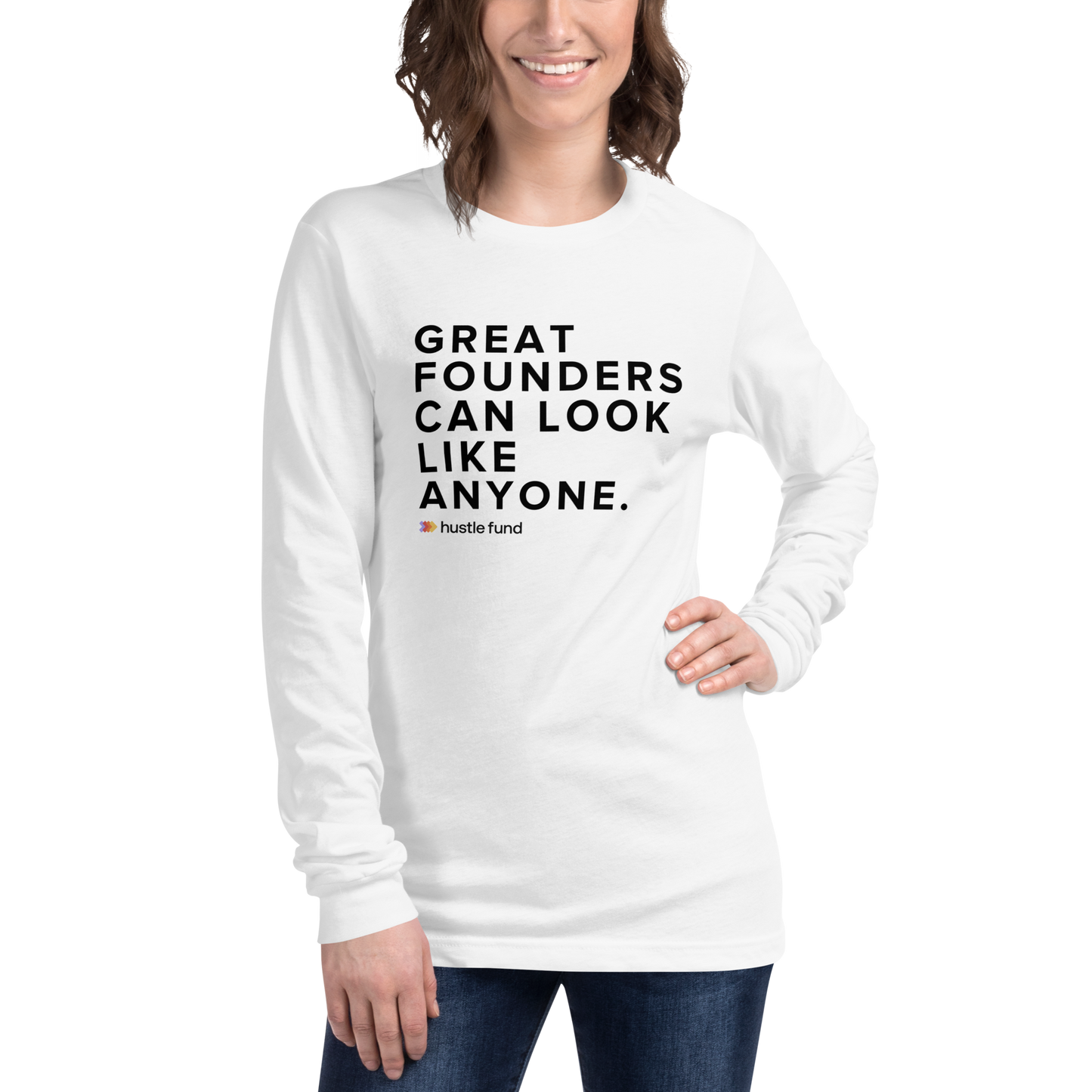Great Founders Can Look Like Anyone Unisex Long Sleeve Shirt