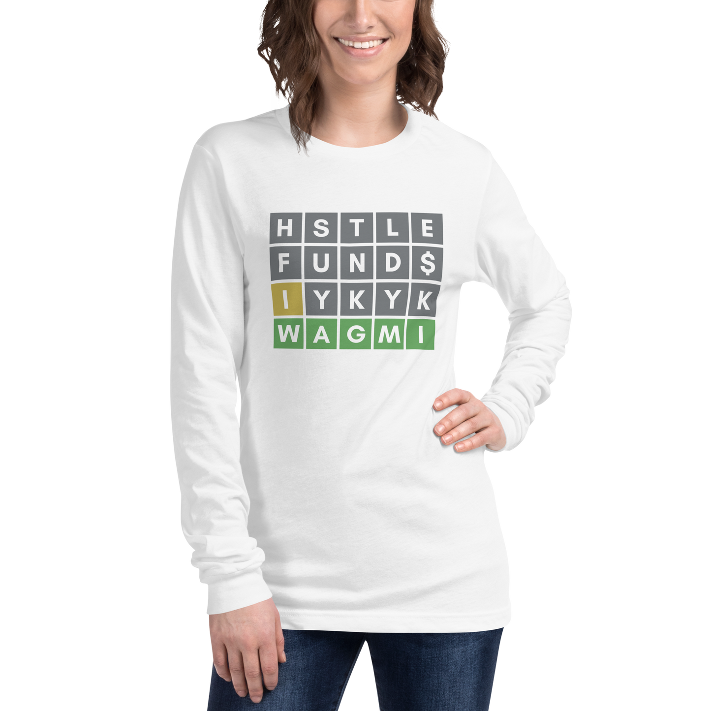 Hustle Fund Wordle Unisex Long Sleeve Shirt