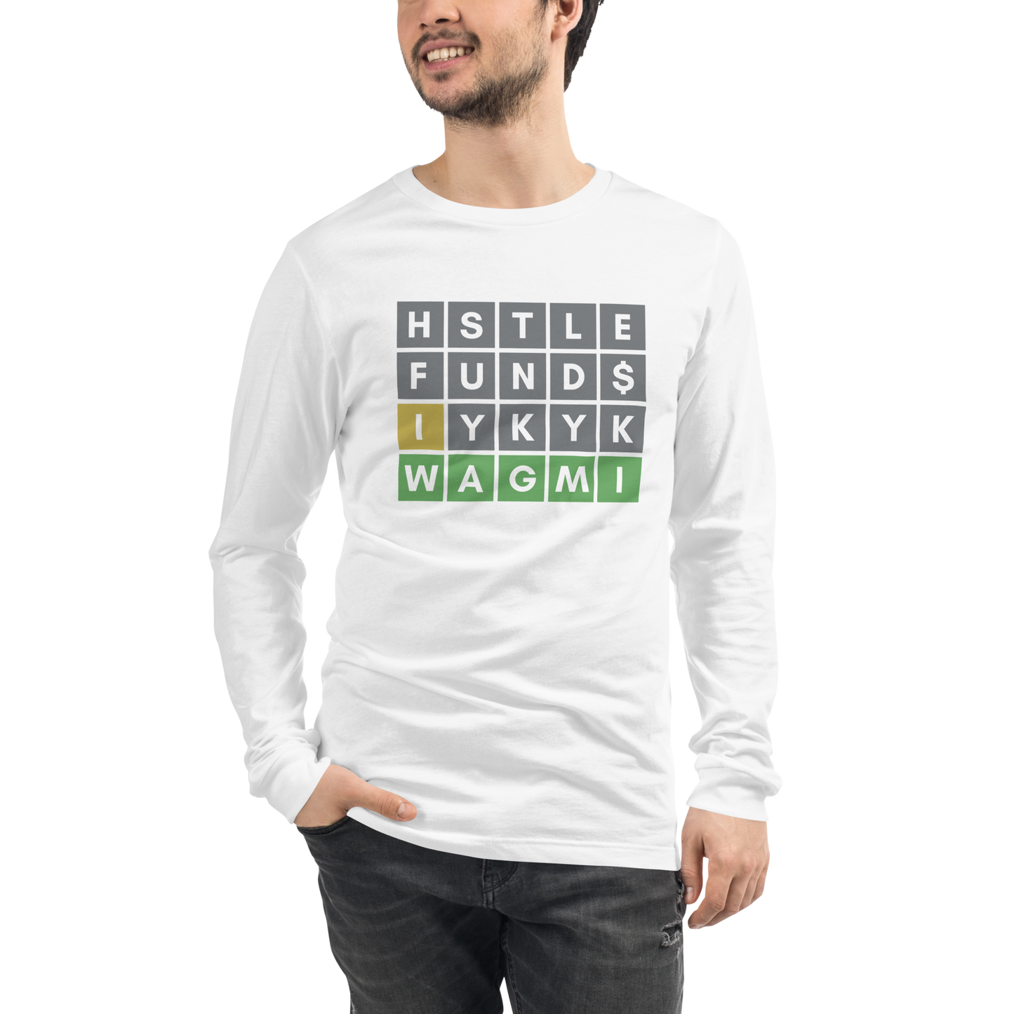 Hustle Fund Wordle Unisex Long Sleeve Shirt