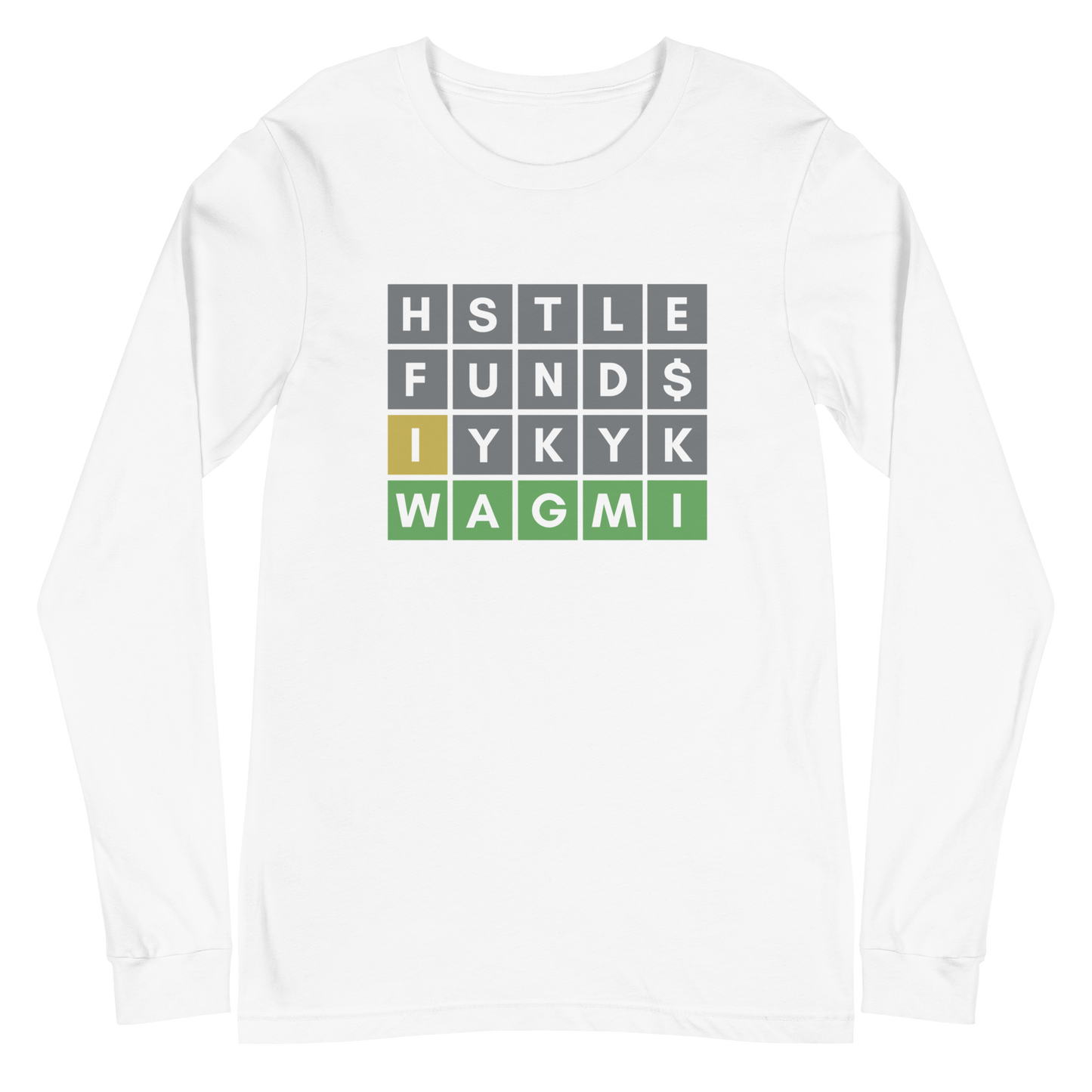 Hustle Fund Wordle Unisex Long Sleeve Shirt