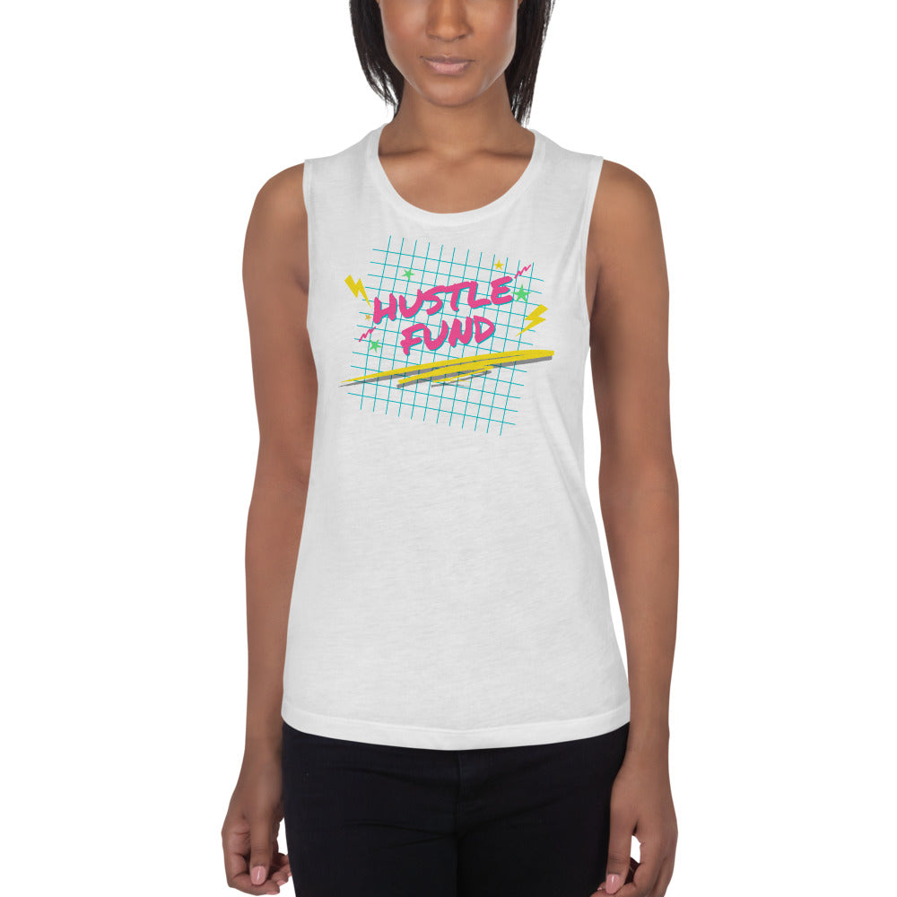 90's Inspired Hustle Fund Ladies’ Muscle Tank