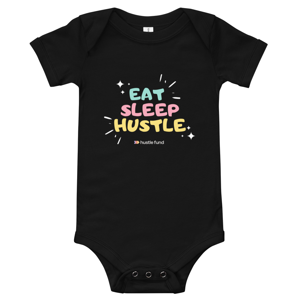 Eat, Sleep, Hustle Baby Onesie