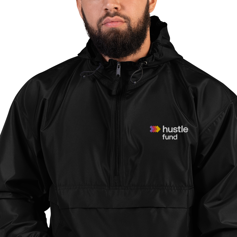 Hustle Fund Embroidered Champion Packable Unisex Jacket