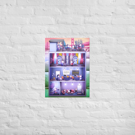 Hustle Fund x Chubbicorns Poster