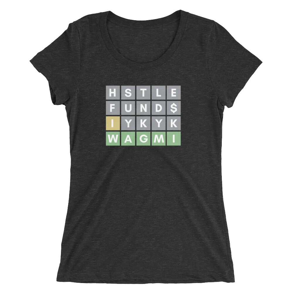 Hustle Fund Wordle Ladies' T-Shirt